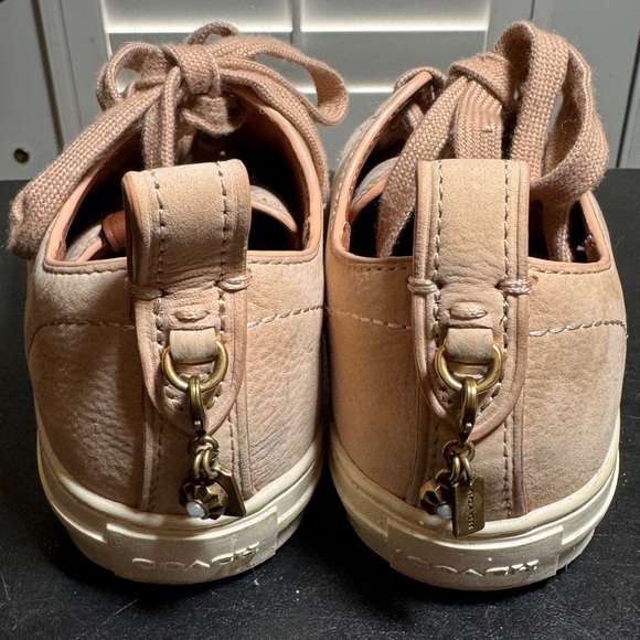 Coach pink size 5B nubuck low top sneakers - Picture 9 of 11